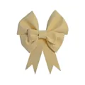 Large light yellow EVA foam bow decoration, perfect for Christmas tree holiday wall hanging DIY. - 50cm DIY Material Kit / Light Yellow