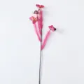 Künstlicher Schmetterling Schilf Blumen Zweig, rosa Feder DIY Hochzeitsdeko Fotografie Requisite. - Fuchsia