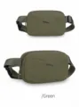 Army green minimalist outdoor sports waist pack and chest bag for men and women - Green / One Size