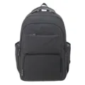 Dark grey casual backpack for men, large capacity school bag for daily commute and travel. - Dark Gray