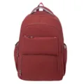 Red large capacity casual men backpack student school bag travel commuter daily rucksack - Burgundy