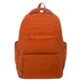 Orange casual student backpack large capacity travel commuter school bag for men daily use - Orange