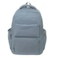 Light blue casual backpack, large capacity travel school bag for students and daily commute. - Lake Blue