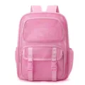 Pink mesh backpack for school travel, breathable student daypack daily use, casual large capacity - One Size / Pink