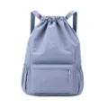 Sac à dos de sport léger bleu clair à cordon pour l'entraînement et l'extérieur - Bleu ciel