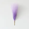 Purple artificial pampas grass plume main view, fluffy reed flower for indoor home decor. - 6-Fork Purple