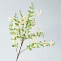 Lifelike artificial cream white Osmanthus silk flower branch for home wedding decoration - Light Yellow