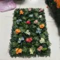 Panel de pared de vegetación artificial con margaritas falsas de colores decorativas - Margarita de Colores