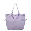 Large capacity waterproof purple shoulder bag for short travel and daily commute office - One Size / Purple