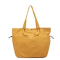 Large capacity waterproof yellow nylon shoulder bag for travel and commuting - One Size / Yellow