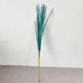 Planta de hierba de cebolla artificial de PE para decoración de hogar y centro comercial - Cian