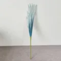 Detailed view of long PE artificial onion grass for home and mall landscape decoration - Blue