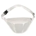Transparent PVC Fanny Pack Clear Waist Bag Casual Sport Crossbody Bag White Variant - White