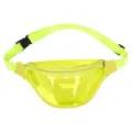 Neon yellow transparent fanny pack waist bag for women men casual stylish design - Green