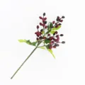 Branche artificielle de fruits d'olive et de baies pour décoration de sapin et de maison. - Rouge