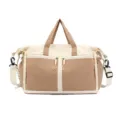 Large capacity travel duffle bag with dry and wet separation for fitness and sports - Khaki