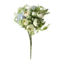 Kunstmatige hortensia roos bloemen boeket bruiloft thuis decoratie fotografie rekwisieten - Blauw