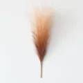Artificial pampas grass 6-fork fake reed plant home living room decor floral ornament - 6-Fork Coffee