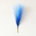 Blaue künstliche Pampasgras Kunstschilf Blume Deko Pflanze für Innenbereich Tischdeko Stile. - 6-Zweige Blau