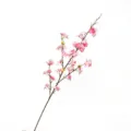 Artificial cherry blossom branch fake flower for home living room wedding decoration. - Deep Pink