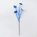 Blauer künstlicher Schilf Deko Zweig mit Schmetterlingen für Hochzeit Fotografie Requisite. - Blau
