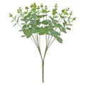 Artificial eucalyptus bouquet with green money leaves for indoor home decor arrangement - 16-Pronged Eucalyptus Bundle / Grey Green