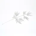 Silver glitter artificial bamboo leaf branch Christmas tree decoration branch home decor - Silver