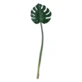 Artificial monstera leaf single stem tropical green plant home decor photography props - 78cm Monstera Leaf