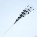 Elegant black glitter foam berry spray for Christmas tree decor and DIY holiday floral arrangements - Black