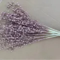 Sparkling glittery pink foam berry stems for Christmas tree DIY decor and floral bouquets - Rose Gold