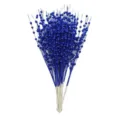 Decorative artificial blue glitter berry stems for Christmas tree DIY ornaments - Sapphire Blue