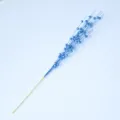 Glittery blue foam ball decorative stem for Christmas tree and DIY wreath floral crafts - Lake Blue