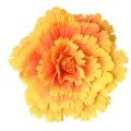 Giant PE foam artificial peony flower orange yellow gradient wedding venue decor prop SKU - Orange 60cm Approx 114g