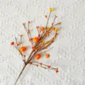 Artificial orange pumpkin berry branch for autumn harvest festival home decoration - Orange Pumpkin Branch / 43cm