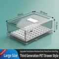 Caja de almacenamiento de PET para refrigerador con escurridor 30x20,6x11,5 cm - Caja de Almacenamiento para Cajón de Nevera (Con Divisor) / L