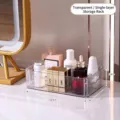 Transparent acrylic cosmetic organizer for desktop vanity storage - Single Layer / 24x14.5x6.8cm