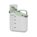 Large 1.8L clear plastic food storage container with green lid and easy-carry handle - Small (2000ml) / Light Grass Green