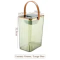 Luxuriöser hellgrüner Teeresteeimer mit tragbarem Griff, große Größe 32,8 cm - L / Milchweiß