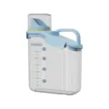 Transparent blue food grade plastic sealed storage jar with handle and volume scales - Small (2000ml) / Sky Blue