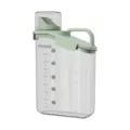 Transparent 2500ml food storage container with a green lid and handle for grains - Large (2800ml) / Light Grass Green