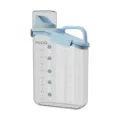 Large 2500ml transparent plastic cereal storage container with ergonomic blue handle - Large (2800ml) / Sky Blue