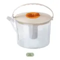 Elegante 2L koudwaterkan in crèmekleur met theefilter en handvat voor de koelkast - Groot (2L) / Crèmewit