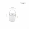 Petit récipient alimentaire transparent avec dimensions de 16,5 cm pour la cuisine - Blanc Transparent Petit