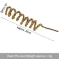 Gold glitter spiral decorative stem Christmas tree pick ornament for holiday party decor - Gold