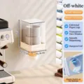 Creamy white wall-mounted paper cup dispenser, short version for easy access and storage - Wall-mounted Small Style / Cream