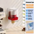 Fire red wall-mounted disposable paper cup dispenser short model with dustproof lid - Wall-mounted Small Style / Red