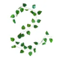 Decorazione di piante di vite verde artificiale per soffitti e tubi, vista dettagliata del prodotto. - Singola Foglia di Anguria / 2.3M