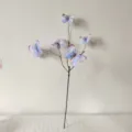 Decorative artificial branch with blue purple butterflies for wedding arch decoration - 70cm (5-Head) / Light Blue
