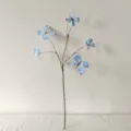 Artificial butterfly branch with five realistic blue butterflies for wedding stage decor - 70cm (5-Head) / Dark Blue