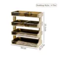 4 Tiers / Metallic Style / Cream